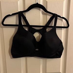 Black medium impact sports bra. XL. Marika.